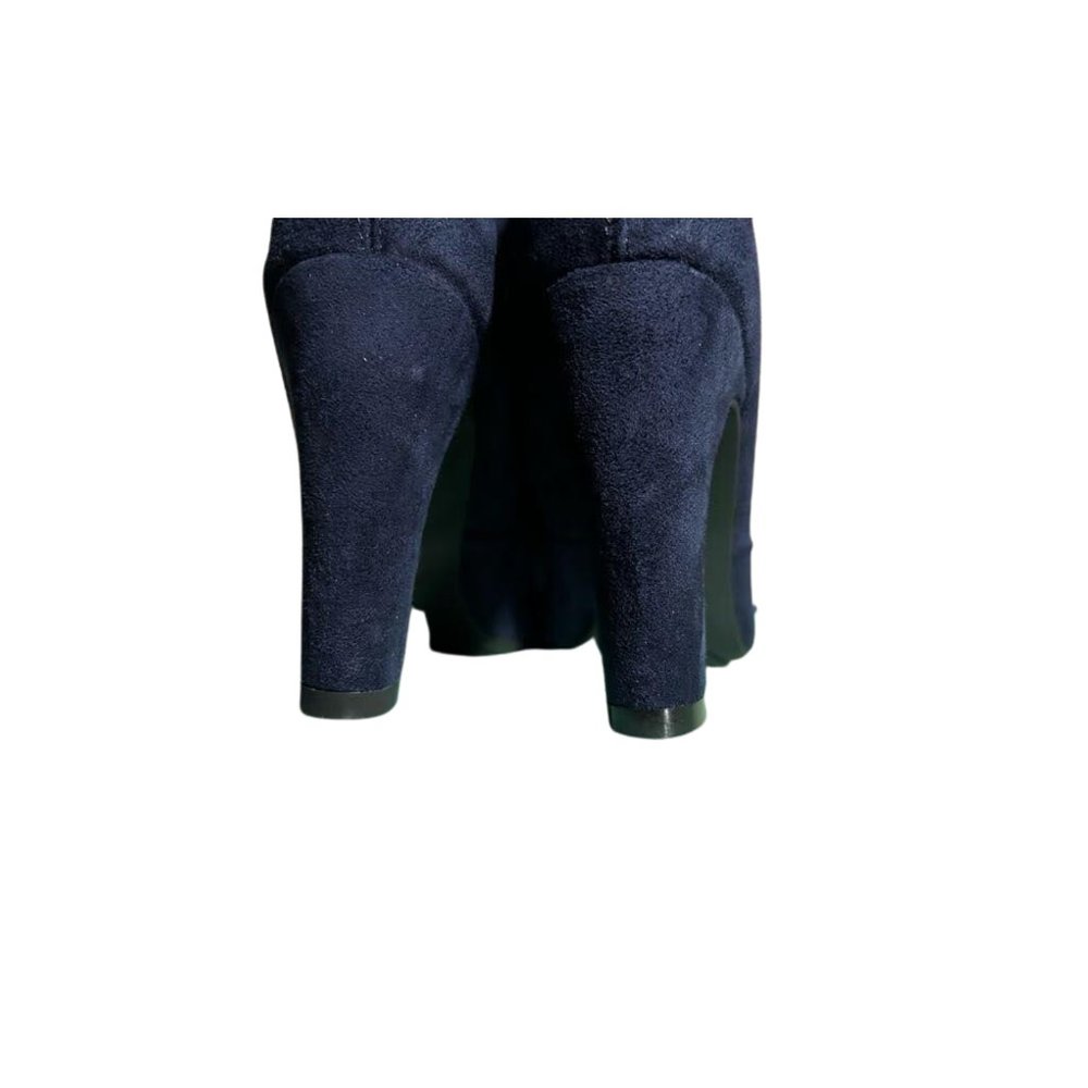 Unisa Knee High Navy Suede Boots Size 6.5